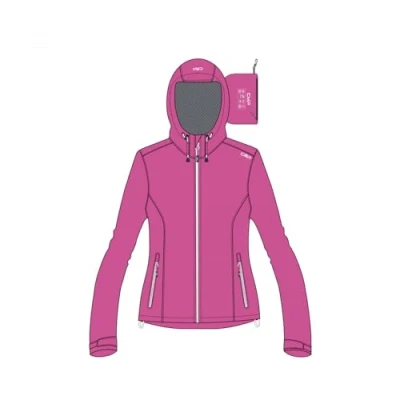 Image of CMP WOMENS JACKET FIX HOOD, FUXIA, S