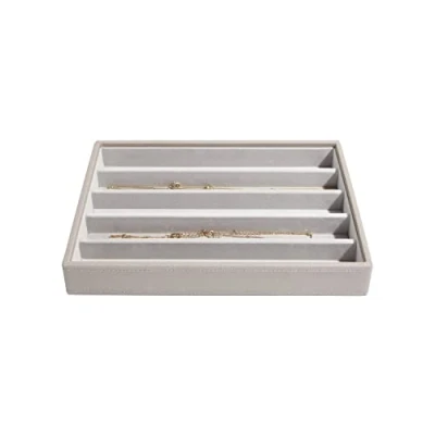 Image of Stackers Taupe Classic Medium Jewellery Box Necklace Layer