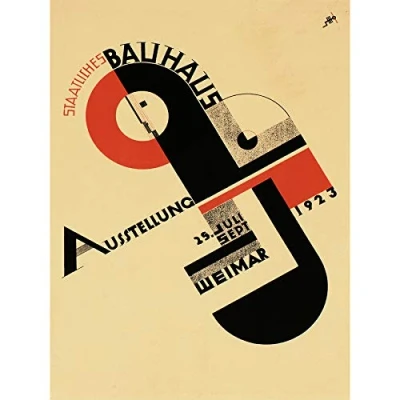 Image of Wee Blue Coo Exhibition Bauhaus Weimar Germany Large Wall Art Poster Print Thick Paper 18X24 Inch