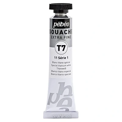 Image of Pébéo Paint Gouache 20 ml Tube Titanium White