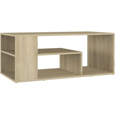 Image of vidaXL Coffee Table Sonoma Oak 100x50x40 cm Engineered Wood