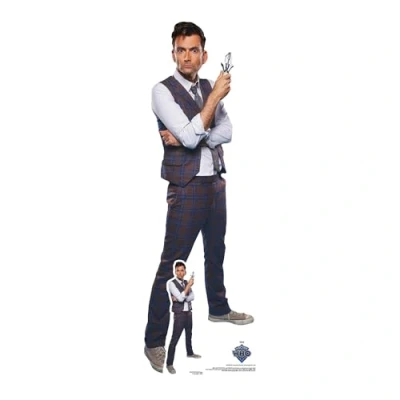 Image of Star Cutouts SC4433 14th Doctor Who Waistcoat Mini Cardboard Cutout with
