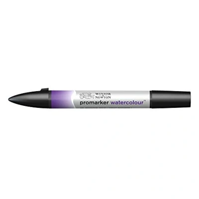 Image of Winsor &amp; Newton Water Colour Marker Dioxazine Violet, Fine Point and Flexible Brush Nib, Intermixable Pigmented Ink, Ideal for Mixing Techniques, 1 Count