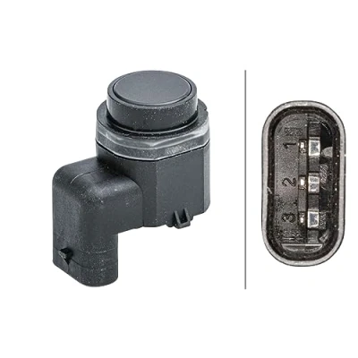 Image of 28438JZ00A, 284420027R, 284421300R, 284422146R Parking Sensors HELLA 6PX 358 141 541 RENAULT: TRAFIC 2 Kasten