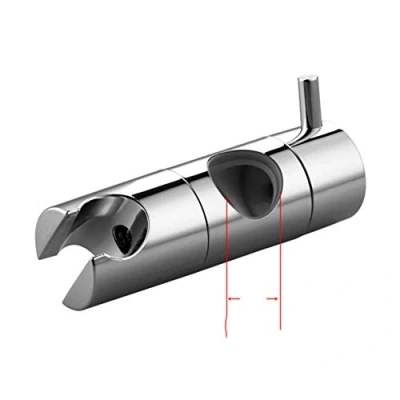 Image of Hand Held Shower Head Holder for 19 25mm Slider Bar Height &amp; Angle Adjustable Sprayer Rod Replacement,20mm