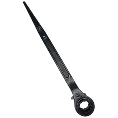 Image of 24 x 27mm Black Ratchet Podger Spanner Quick Release Scaffold Wrench