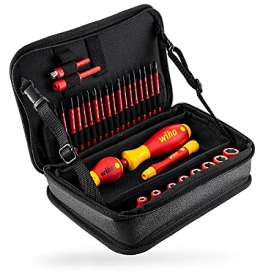 Image of Wiha 7209NK 2002 slimVario Set, Red Yellow, 32 TLG, (43465)