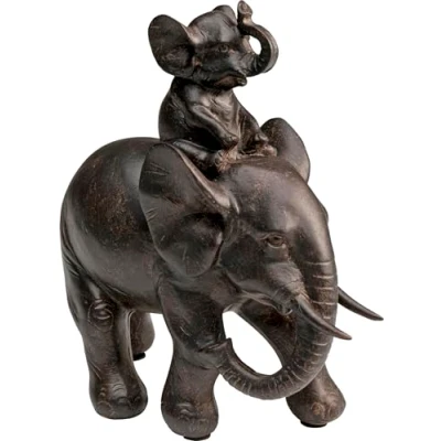Image of Kare Design Deco Figurine Elefant Dumbo Uno, brown, 19cm, polyresin, decorative home accessories