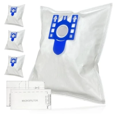 Image of SPARES2GO Dust Bags for Miele GN C2 C3 CX1 S2111 TT5000 S5210 S5211 S5261 S8320 Cat &amp; Dog Vacuum Cleaners (Pack of 4 + Filters)