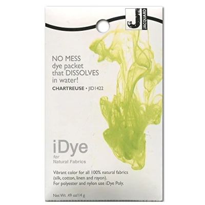 Image of Jacquard iDye Chartreuse Fabric Dye for Textiles Using Natural Fibres14g No Mess Packet