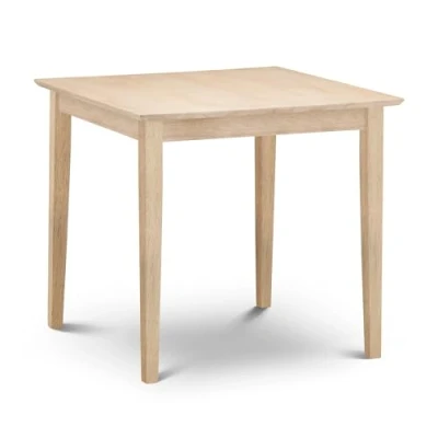 Image of Julian Bowen Rufford Dining Table Natural Rubberwood Tables