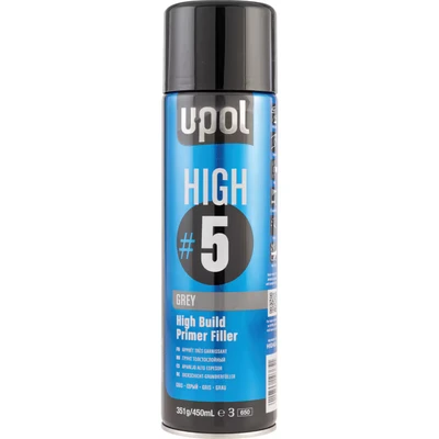 Image of U POL HIGHG/AL No.5 High Build Grey Primer 450ml