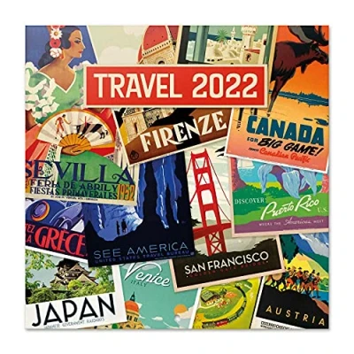 Image of Grupo Erik: Official Travel 2022 Wall Calendar, 12&#039; x Square Calendar 2022, Family Natural Wonders Cities