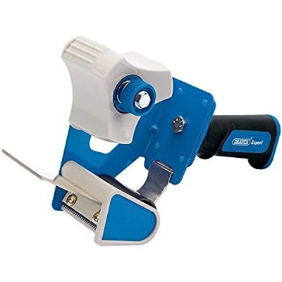 Image of Draper Soft Grip Hand Held Security Packing Tape Dispenser, 50mm