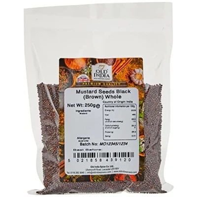 Image of Old India Mustard Seeds Black (Brown) Whole 250g