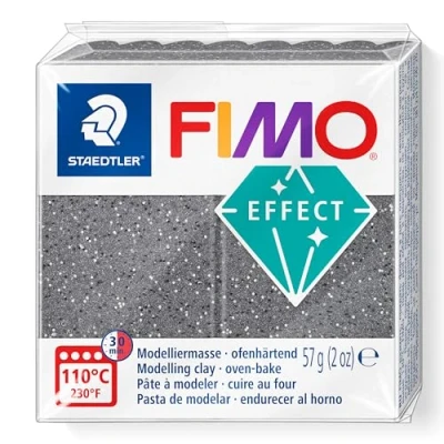 Image of STAEDTLER 8010 803 FIMO Effect Oven Hardening Polymer Modelling Clay Stone Granite (1 x 57g Block)