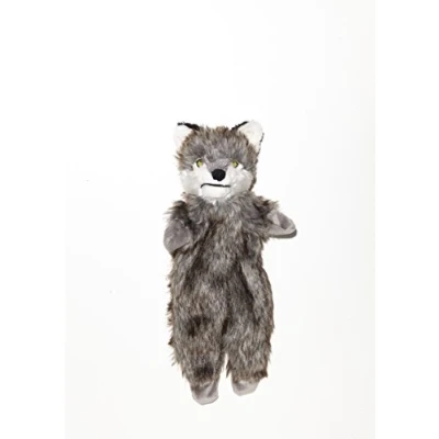 Image of Pistachio Pet Plush Dog Toy Unstuffed Squirrel With Squeaker. (Small)