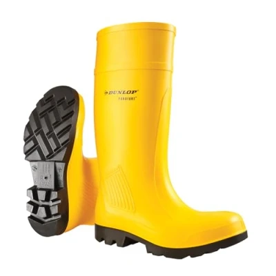 Image of Dunlop Purofort Professional Full Safety Wellington Mens Yellow Size UK 6.5