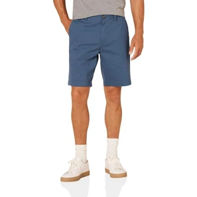 Image of Amazon Essentials Men&#039;s Slim Fit 9 Inch Chino Shorts, Deep Blue, 36W