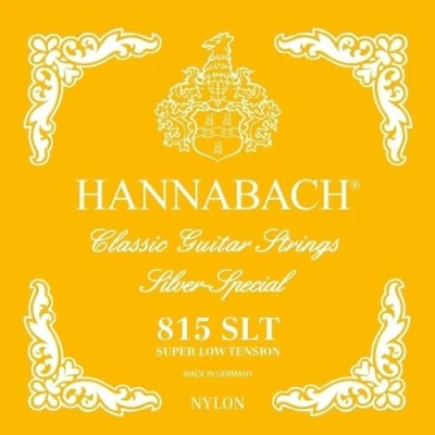 Image of Hannabach 652507 Series 815 Silver Special Super Low Tension String Set for Classic Guitar Gold