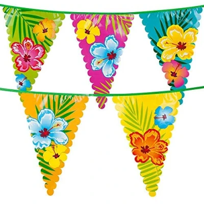 Image of Boland Hibiscus Yarn Bunting, Multi Colour, 52501