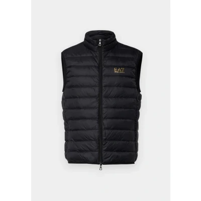 Image of EA7 Emporio Armani Gilet Piumino Waistcoat, Men&#039;s, Size: Small, Black