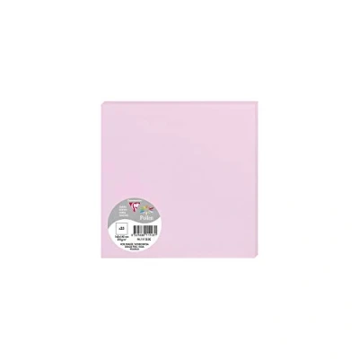 Image of Clairefontaine Ref 11123C Pollen Card (Pack of 25 Sheets) 160 x 160mm Sized, Acid Free, Inkjet &amp; Laser Compatible, Easy to Write On, 210gsm Light Pink