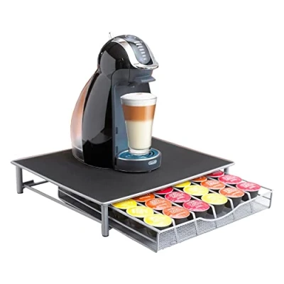 Image of Neo® Coffee Machine Stand &amp; Capsule Pod Storage Holder Drawer Vertuo Dolce Gusto