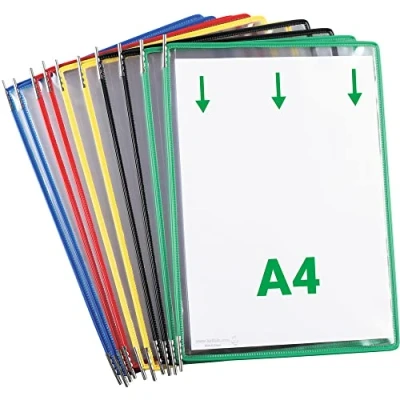 Image of Tarifold Technic Pockets for Display Units PVC A4 Assorted Ref 114009 [Pack of 10]