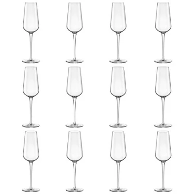 Image of Bormioli Rocco Inalto Uno Champagne Flute 285ml Pack of 12 Drinking Glasses