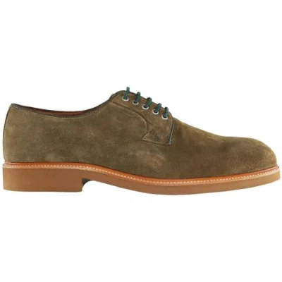 Image of Hackett London Chino Eyelet Blucher Mens Brown Shoes Size UK 7
