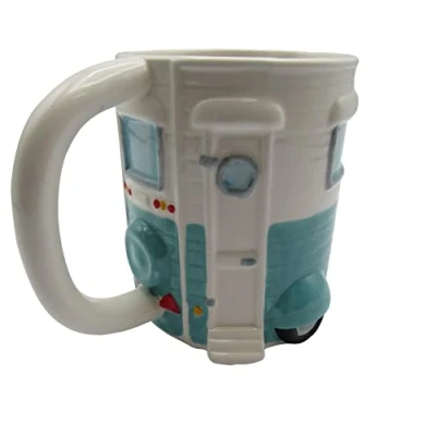 Image of Novelty Caravan Shaped Mug (Ceramic Coffee Cup Collectable Tea Large Unusual Unique Gift Vintage)
