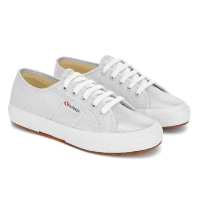 Image of Superga Women&#039;s 2750 lamew Low Top Sneakers, Silver, 3 UK