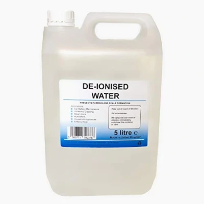 Image of Deionised water 5l 5 litres for Steam Irons, Car Batteries, Humidifiers and Many More Pure De ionised
