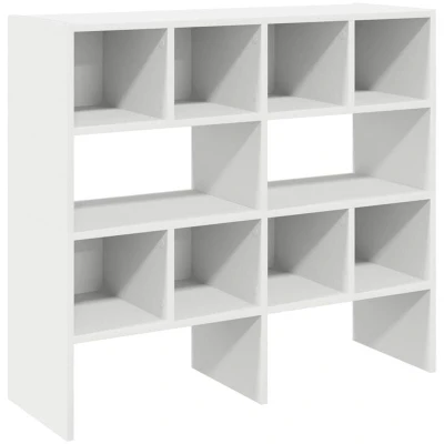 Image of vidaXL Shoe Racks 2 pcs Stackable White 89.5x30x40 cm