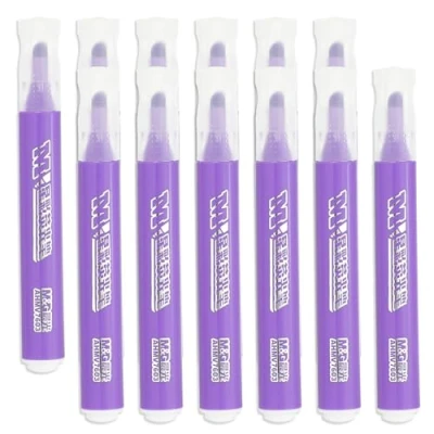 Image of M&amp;G Purple Highlighter, 12 Pack High Lighters Highlighters No Bleeds Highliters Pens Neon Cute Bulk Clear View Bright Tip Marker for Books