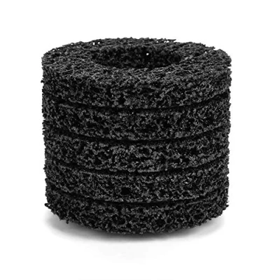 Image of Poly Strip Wheel, 5Pcs Black Wheel Disc Paint Rust Removal Tool for Most of 100mm Angel Grinders, Polycarbide Abrasive