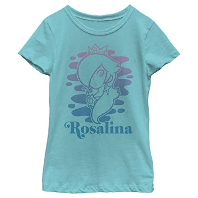Image of Nintendo Kids&#039; Rosalina Gradient T Shirt, Tahiti Blue, X S