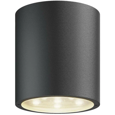 Image of Lucande Round LED outdoor ceiling spotlight Meret, IP54