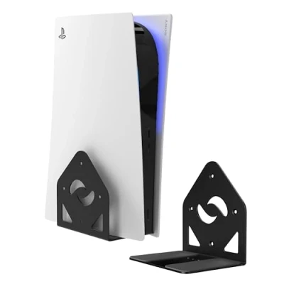 Image of HumanCentric Wall Mount Compatible with PS5 Original, Slim, and Pro Edition Mount, for PlayStation 5 Kit, Hide Console or on Wall, Mounts Disc Digital Version