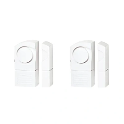 Image of Benross 43720 Pack of 2 Mini Wireless Window Alarms, White