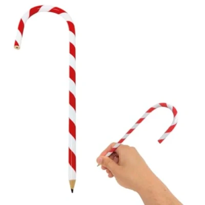 Image of Candy Cane Christmas Pencils Office Supplies for Holiday Kids
