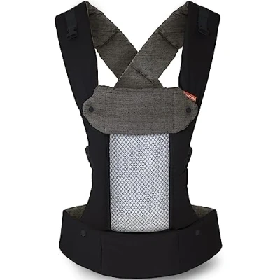Image of Beco 8 Baby Carrier Newborn to Toddler Hybrid Body Backpack &amp; Front with Adjustable Seat Ergonomic Holder 7 45 lbs (Cool Black)