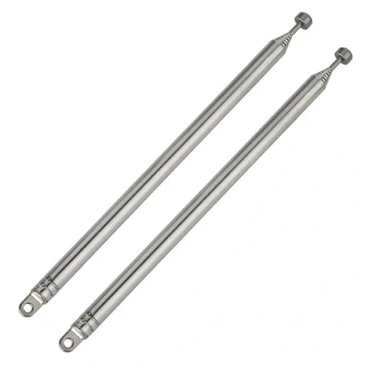 Image of 2pcs Telescopic Antenna 7 Sections 76cm AM FM Portable Radio Replacement for Radio,Portable Antenna,For FM/VHF/UHF Stereo DVB T Reception