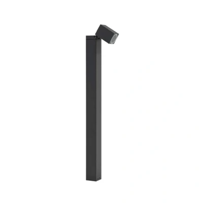 Image of Lindby path light Othil, 80 cm high, grey, aluminium