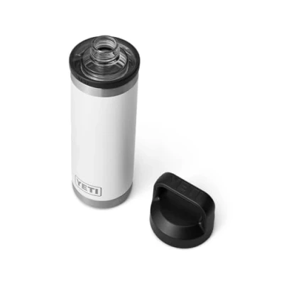 Image of YETI Rambler Bottle Chug, Vaccum Insulated Stainless Steel with Chug Cap, White, 18 oz (532 ml)