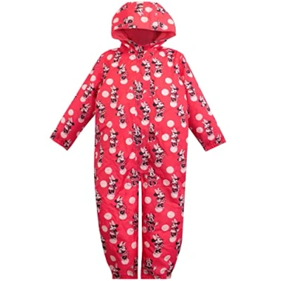 Image of Disney Girls Puddle Suit Minnie Mouse Pink 5 6 Years