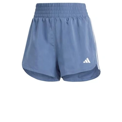 Image of adidas Women Pacer Training 3 Stripes Woven High Rise Short Shorts, XS, inch