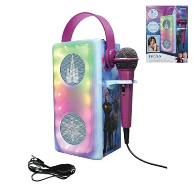 Image of LEXIBOOK BTP185FZZ Portable Bluetooth Speaker Disney Frozen, Purple,Blue,White