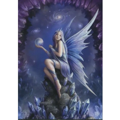 Image of Stargazer greetings card from original Anne Stokes painting